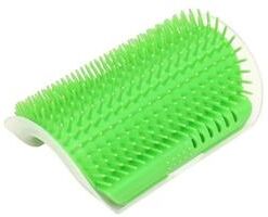 Uplift Essentials Self Grooming Cat Scratcher & Massager green