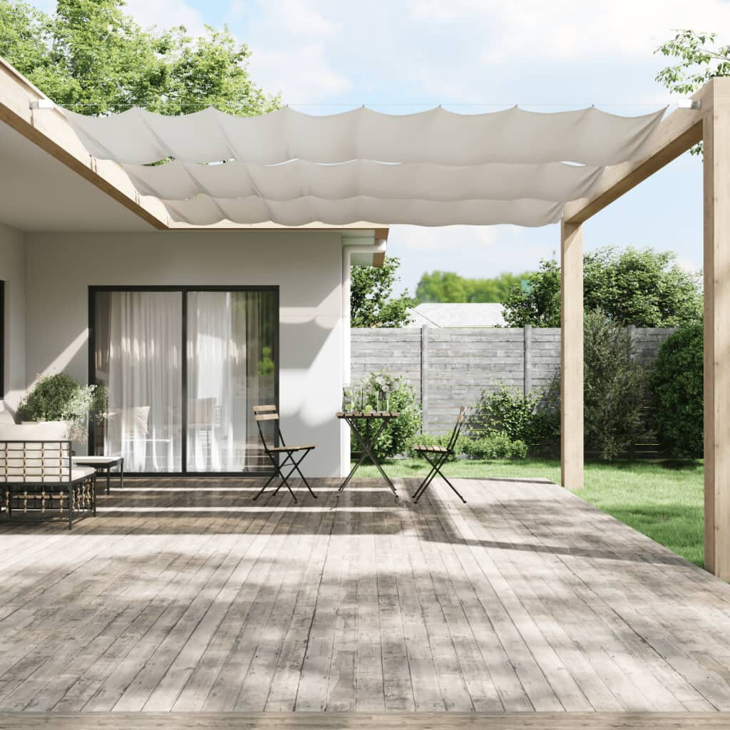 Dakota Fields Alonni 4m W x 1.5m D Patio Awning White 420cm W X 140cm D