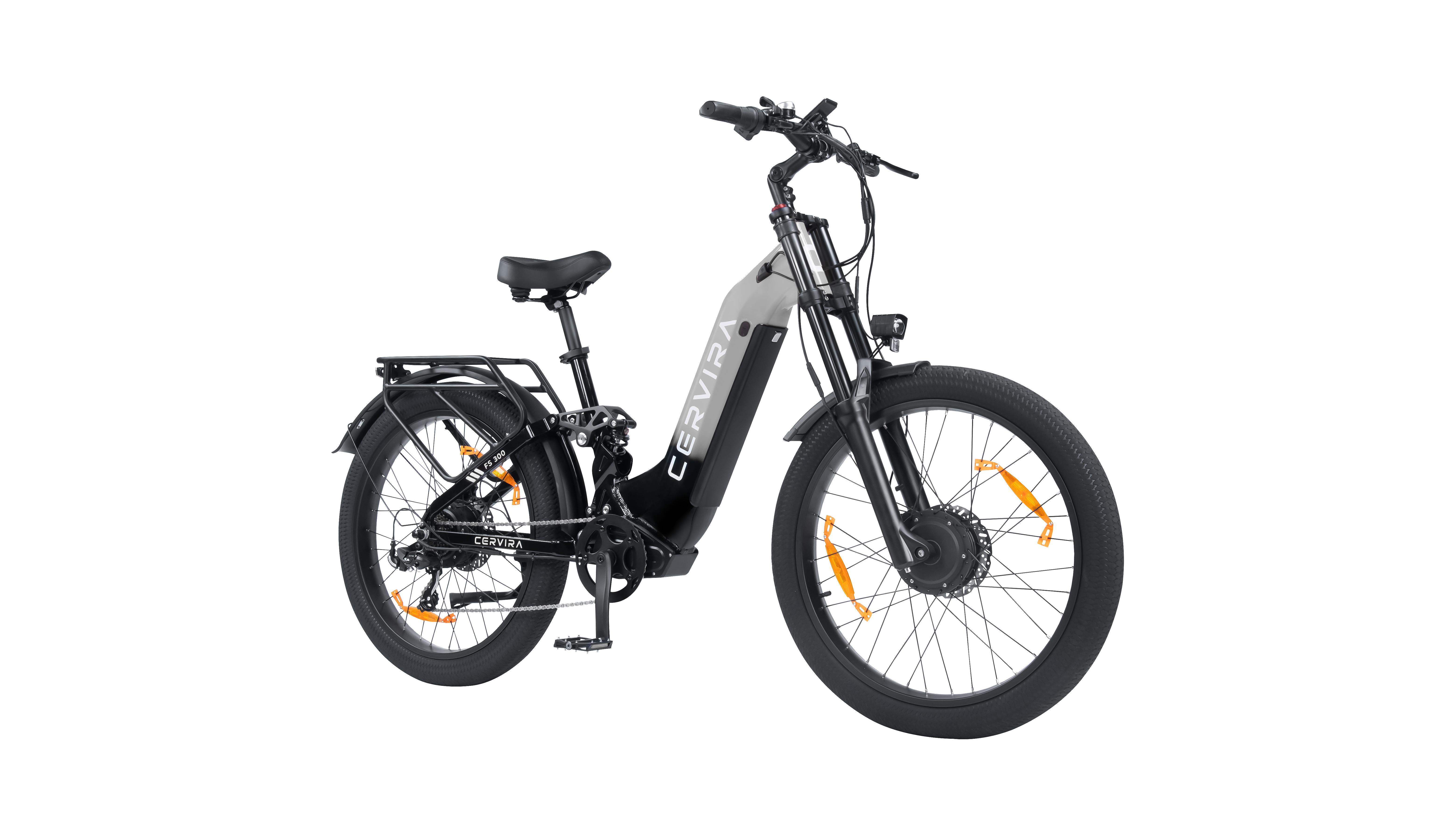 PIXAR FS300 PRO 26-Zoll E Bike Fatbike, 48V 20Ah E-Bikes mit Shimano 7-Gang, hydraulischen Bremsen, LCD-Display