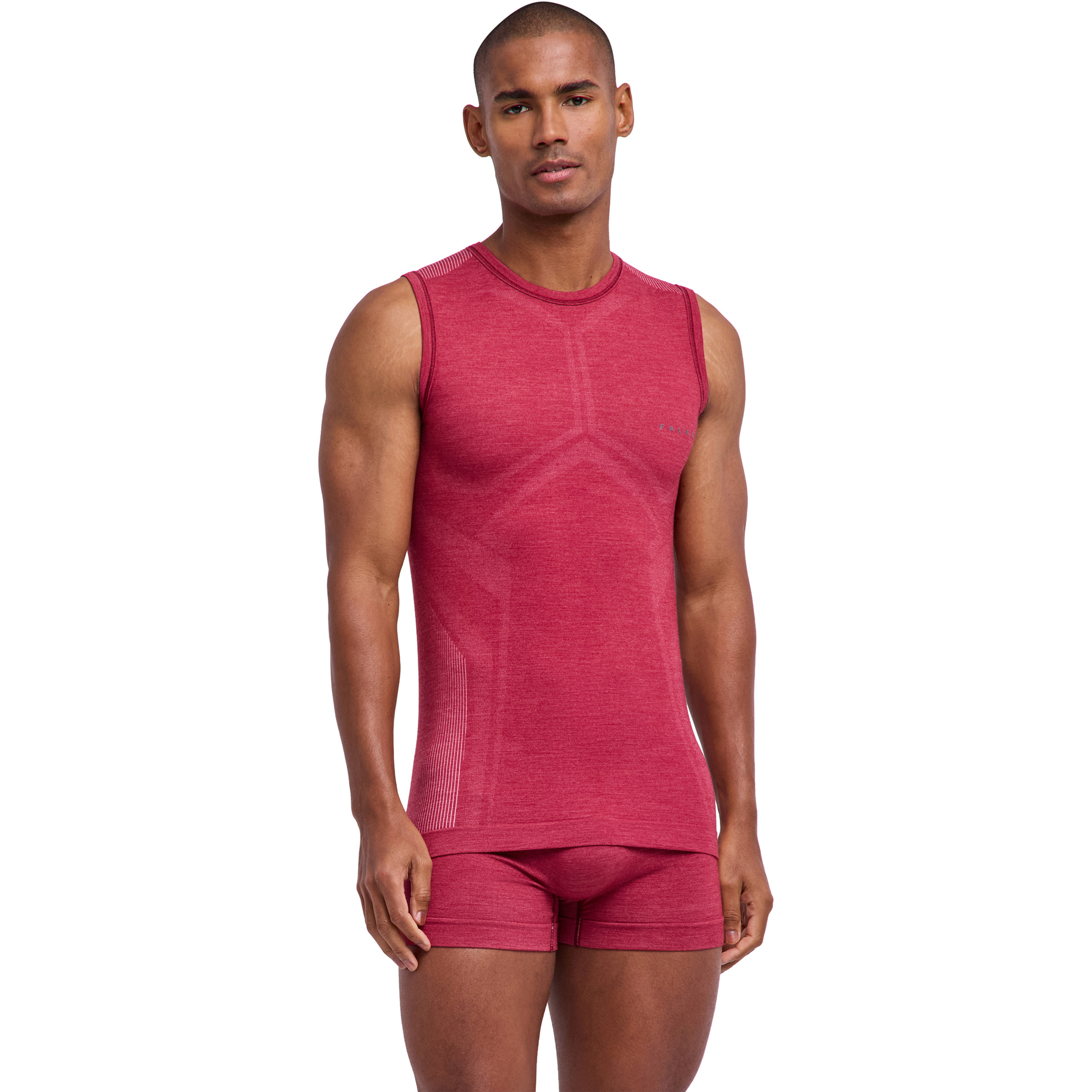 Falke Wool-Tech Light Herren Kurzarm Unterhemden rot Größe M Geruchsneutralisierend