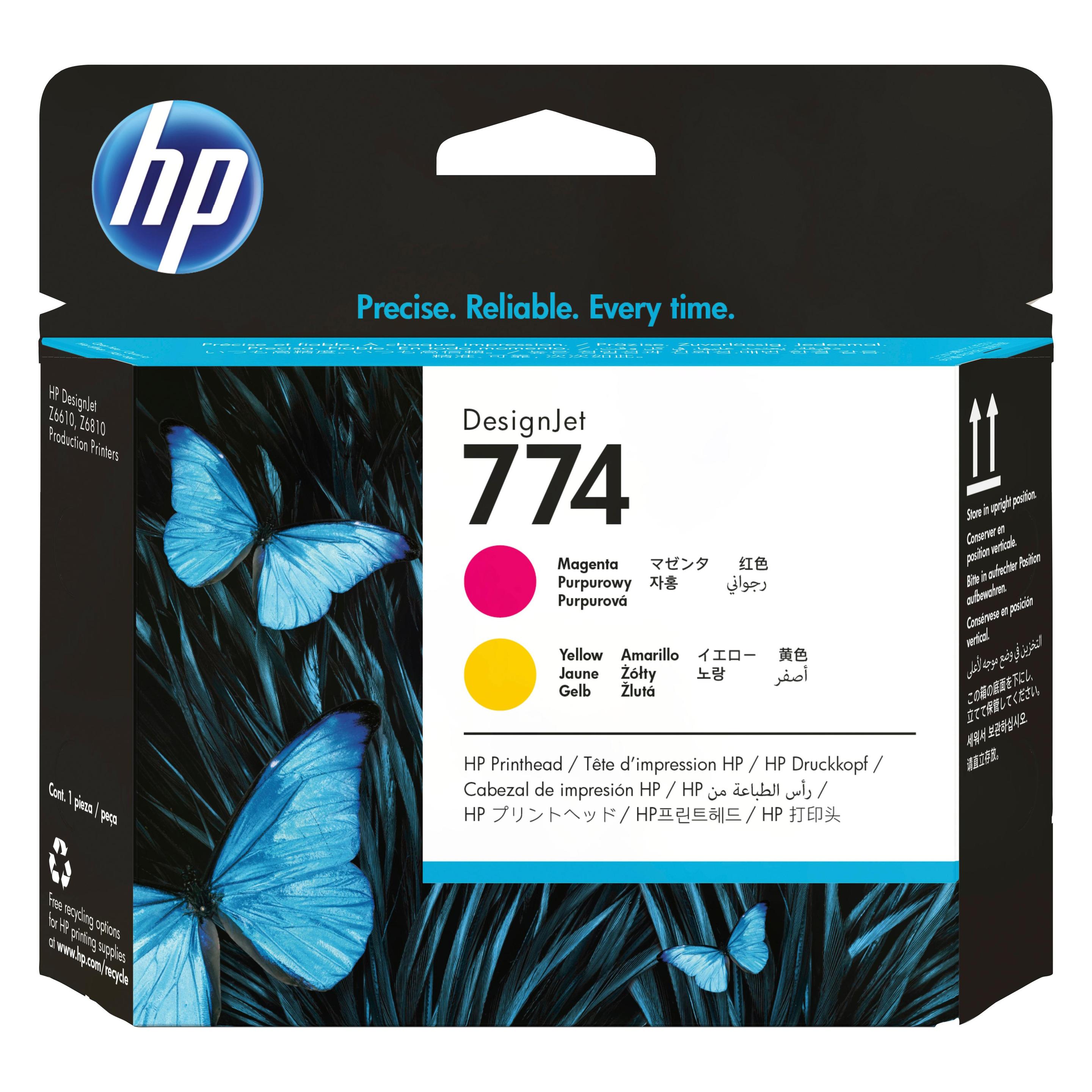 HP 774 Magenta/Yellow Printhead Msd Ns Supl (M, Y) (P2V99A)