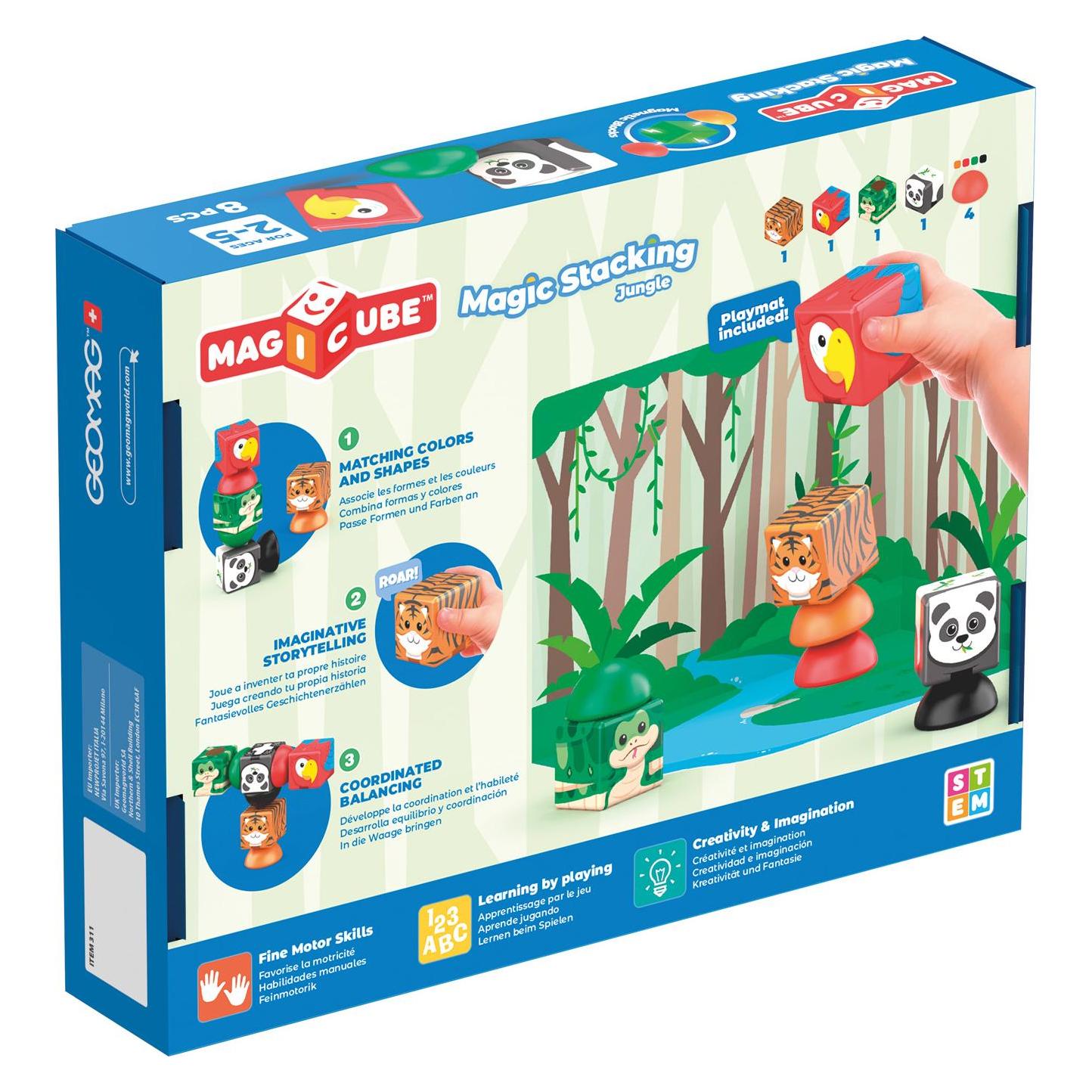 Geomag 311 Magicube Blocks Stacking Jungle 8 (54203)
