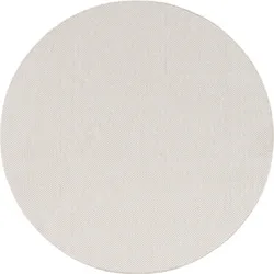 TEPPICH Flachgewebe LANGAU in Creme, meliert, Ø 120 cm