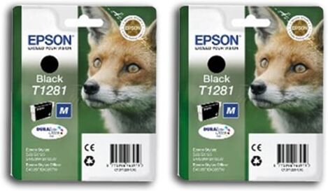 Epson T1281 x 2 Cartuchos de tinta negro