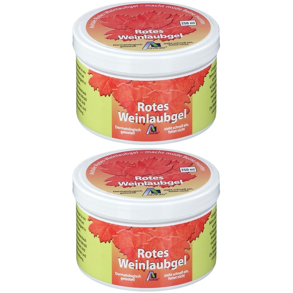Rotes Weinlaub Gel 2x 2x250 ml