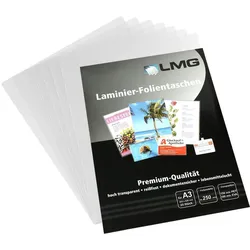 LMG Laminierfolien glänzend 250 mikron A3