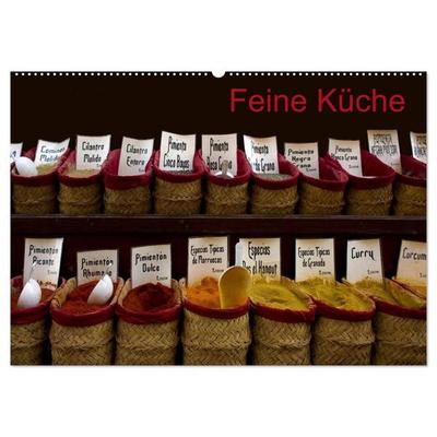 Feine Küche (Wandkalender 2027 DIN A2 quer), CALVENDO Monatskalender