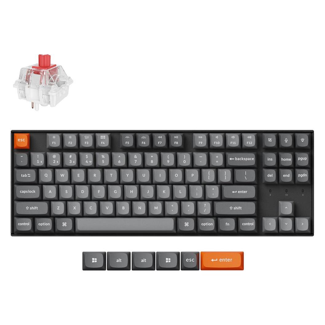 Keychron K8 Max-H1 (K8M-H1) (US, Kabelgebunden, Kabellos) (K8M-H1)