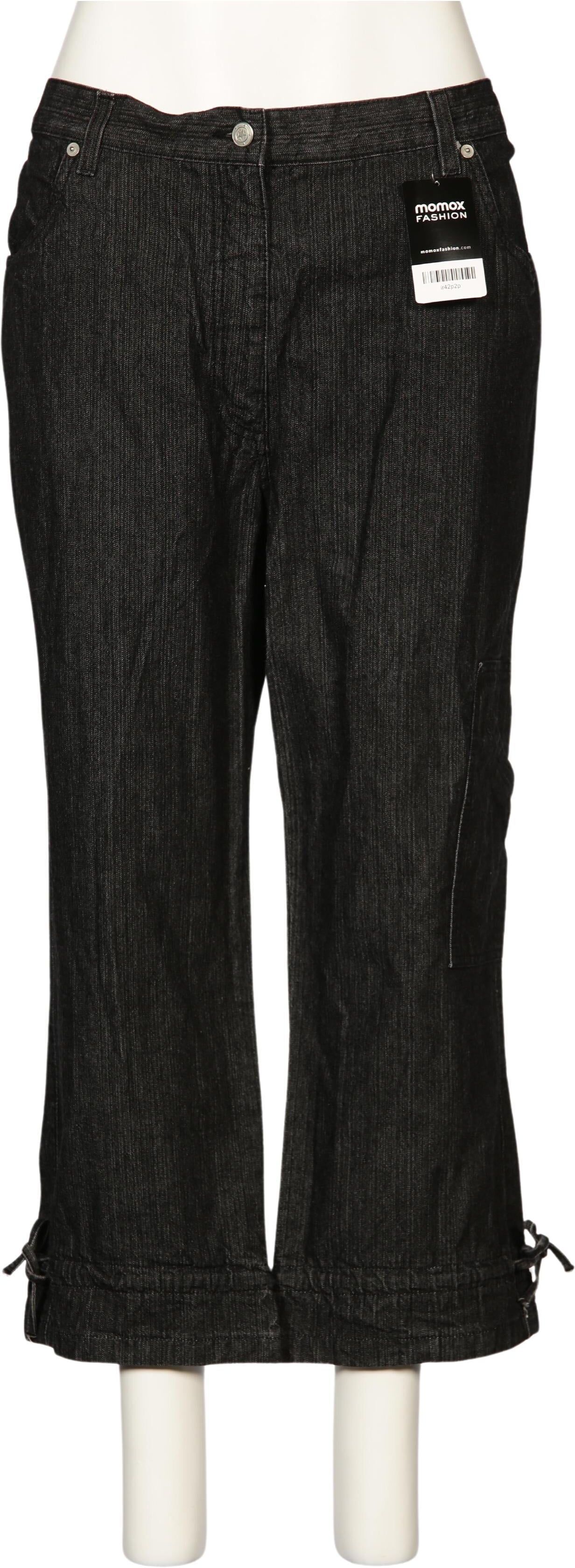 Ulla Popken Damen Jeans, Schwarz, Gr. EU 48, Baumwolle - Second Hand