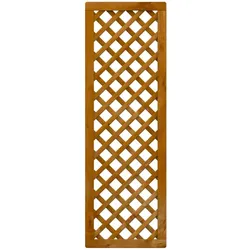 TraumGarten Sichtschutzzaun Rankgitter diagonal Holz Braun Rankhilfe Sichtschutz