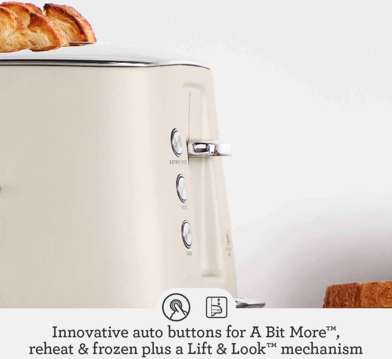 Sage Appliances STA735ALM Toast Select Luxe 2-Slice Toaster - Almond Nougat