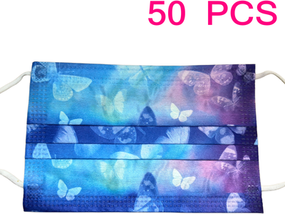 DynamicDeals Disposable Kids Cartoon Face Mask Layer Protective Mask For Boys & Girls hua 50 Pcs