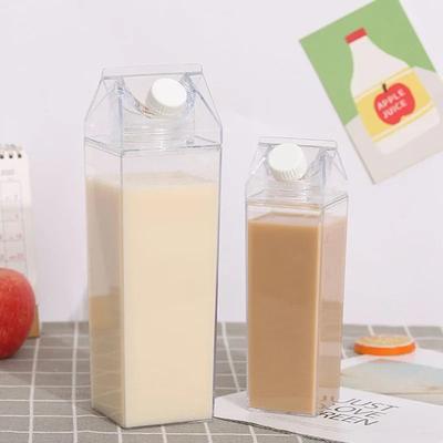 Uplifted Finds 1000ml Portable Square Milk Style Water Bottle 500 Ml