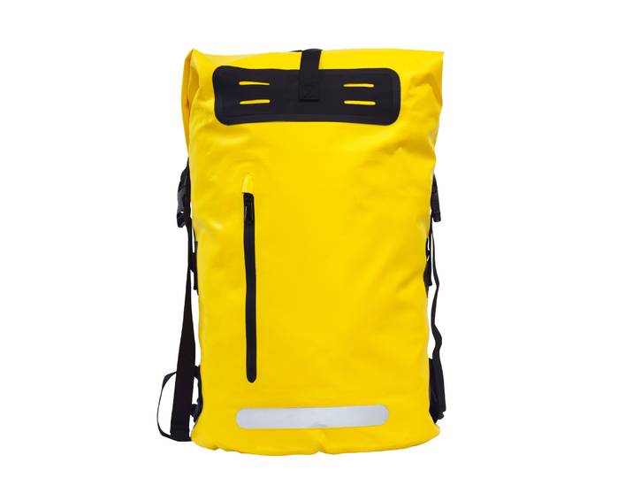 Dry Bag Rucksack wasserdicht gelb/schwarz 35L