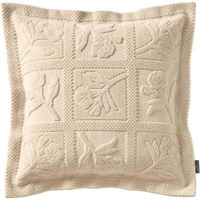 Kissenhülle Gr. 1, beige (ecru), B:50cm L:50cm, Baumwolle, 100% Baumwolle, Kissenbezüge, Kissenhülle
