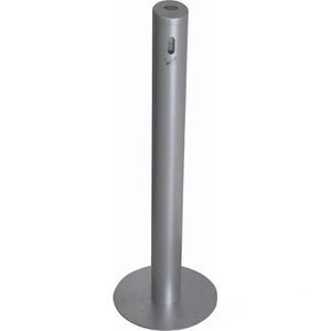TKG Aschenbecher Smoker, 380158, silber, für Outdoor, Standascher aus Metall, 36 x 104 cm, winddicht, 3 Liter