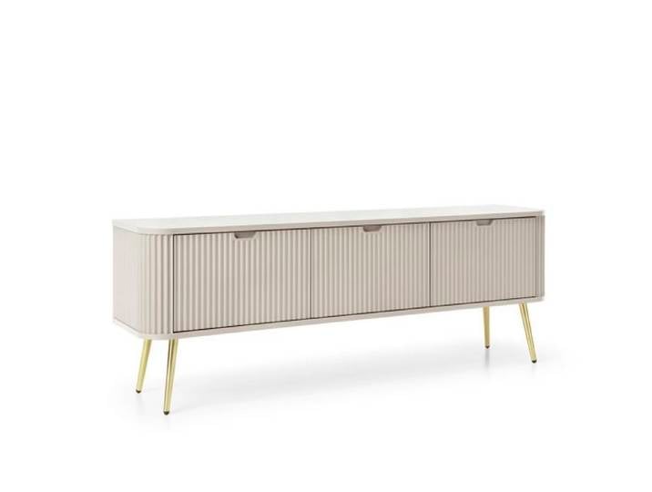 Meuble TV : Cachemire pieds or 168 x 39 x 57 cm