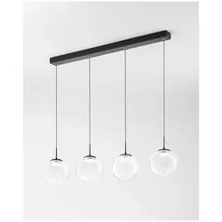 Fabas Luce 3770-48-372 Ariel Pendelleuchten 28W Transparent/Tropfen