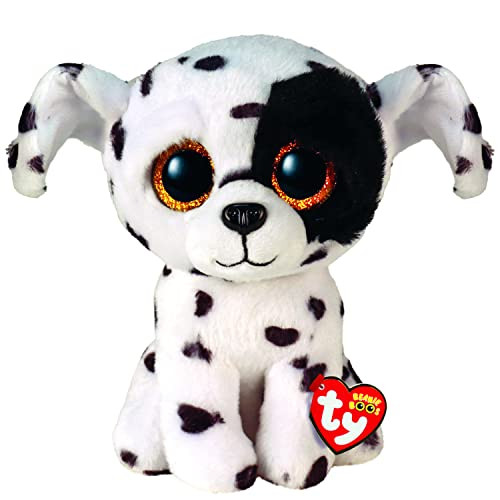 TY Beanie Boo Dalmatiër Luther, wit/zwart, 15 cm