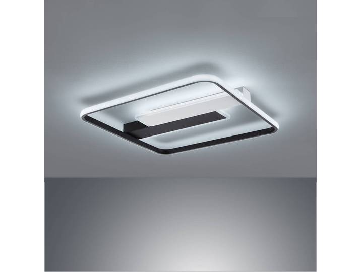 LED-plafondlamp Blithe, dimbaar, zwart, Woon-/ Eetkamer, Aluminium, Modern, LED plafondlamp