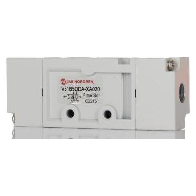 RS PRO 5/2 Pilot Operated Solenoid Valve, G1/4" (9076371)