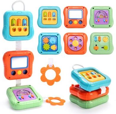 JoyToys Montessori Busy Board Handbag Sensory Toy For Toddlers Fine Motor Skills Travel Activity Toy Montessori Busy Board Handbag Sensory Toy For Toddlers Fine Motor Skills Travel Activity Toy