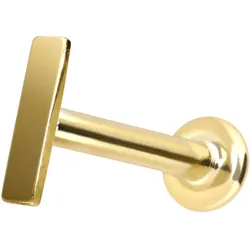 14 Karat Gold Labret mit Innengewinde BALKEN