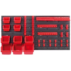 Kistenberg Orderline Werkzeugpanel 16,5x40x40 cm in Schwarz und Rot