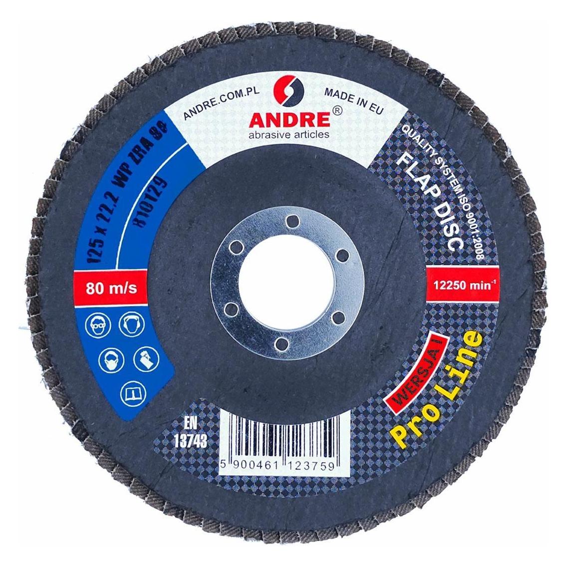 Andre Publishing Andre ściernica Listkowa 125mm P 60 Cyrkonowa Pro Line Wersja I (60) (62610819)