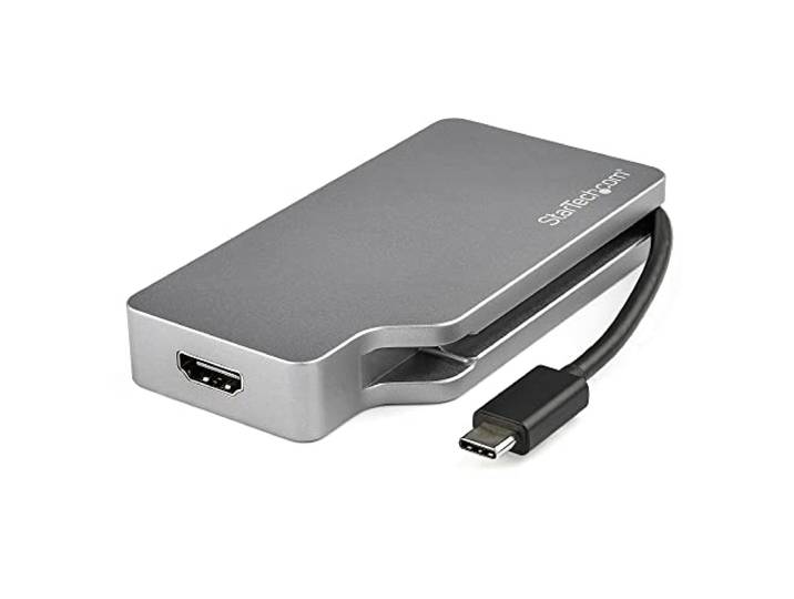 Brodit USB C Multiport Adapter - Space Gray - USB-C naar VGA/DVI/HDMI/mDP - 4K USB C Adapter - USB C naar HDMI Adapter