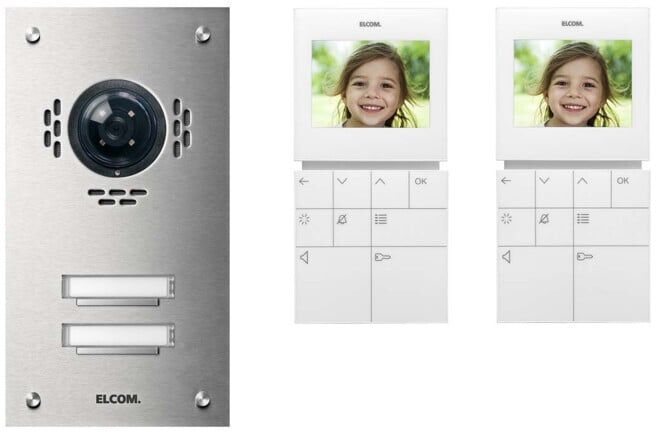 elcom Set vidéo VSZ-2 EM 2 pièces Couleur BVF-510 (1087628)