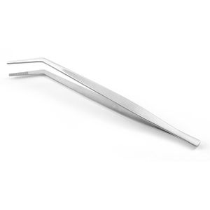 Hendi Kochpinzette 680056, 30cm, gebogen, aus Edelstahl