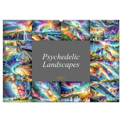 Psychedelic Landscapes (Wall Calendar 2027 DIN A2 landscape), CALVENDO 12 Month Wall Calendar