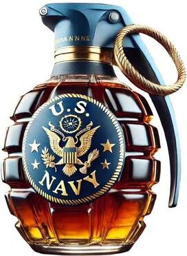Multisell Products Hub Unique Engraved Whiskey Glass With Eagle Emblem Bottle, Hand Shape, Bar Gift b