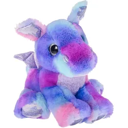 Müller - Toy Place - Plüschtier Drache lila-pink, 19 cm