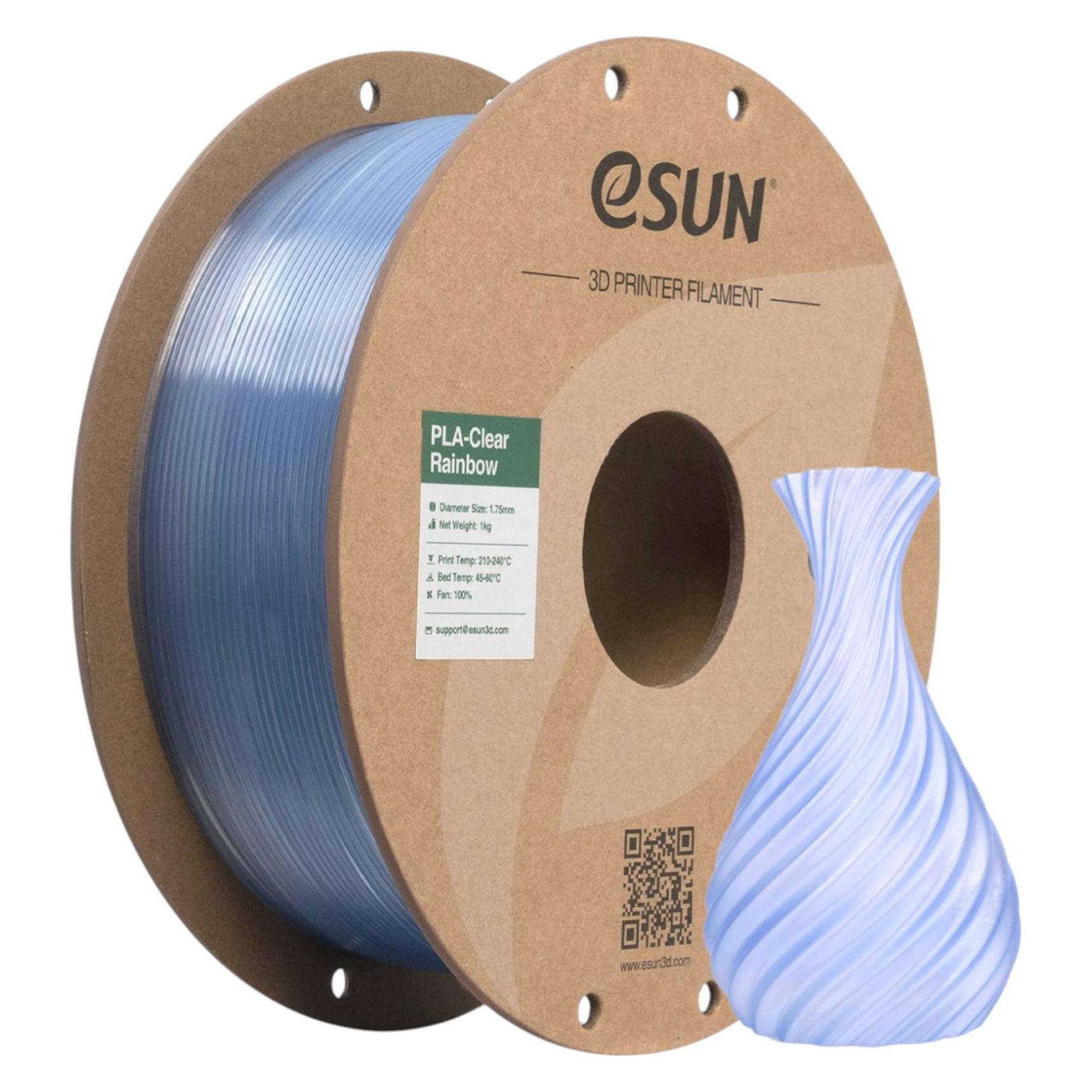 eSUN PLA CLEAR 1,75mm BLUE CRYSTAL 1kg (PLA, 1000 g, 1.75 mm) (PLA-CLRB175O-CB1P1)