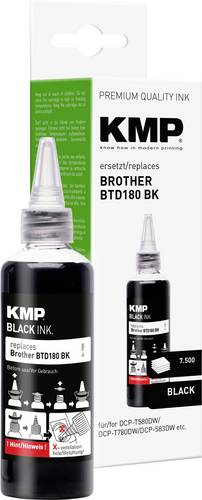KMP Nachfülltinte ersetzt Brother BTD180BK Kompatibel Schwarz 110 ml 1555,0001 1555,0001