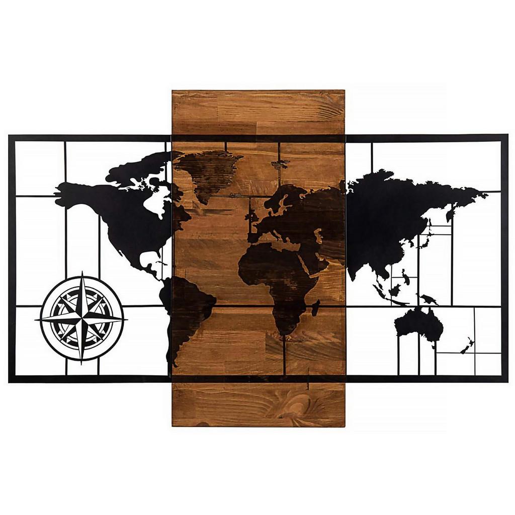Objektbild, Braun, Schwarz, Holzwerkstoff, 85x58 cm, Bilder und Zubehör, Wandbilder, Metallbilder
