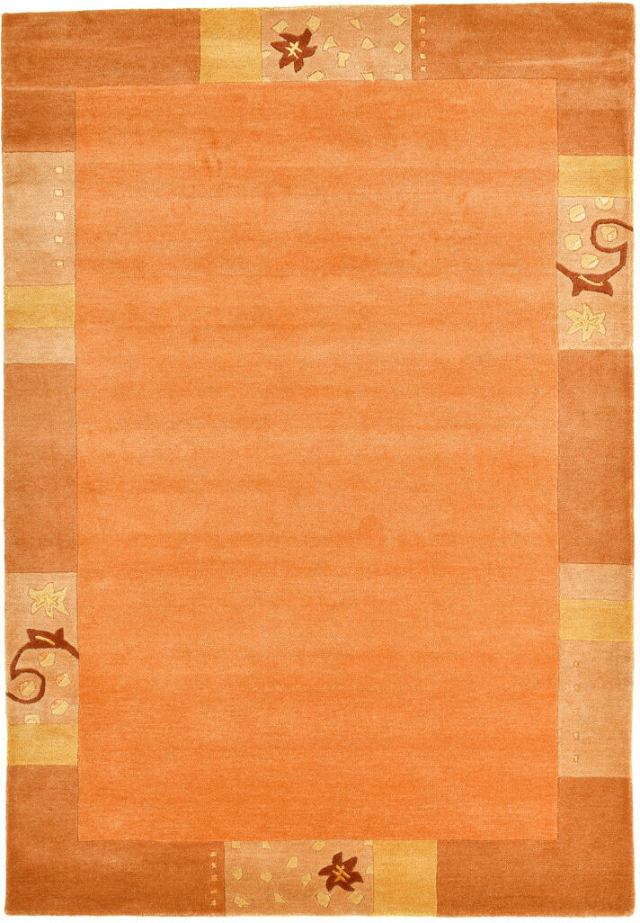 Theko Royal Ganges Handcrafted Rug in Terracotta Red Terracotta Rectangle 160 x 230cm