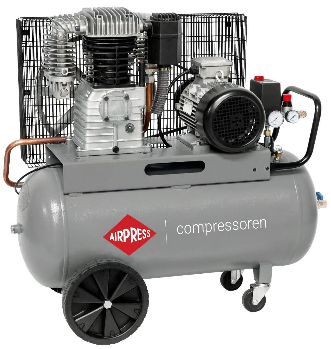 Selius Professionele Zuigercompressor met 90 liter tank, 5.5 pk vermogen en 11 bar maximale werkdruk