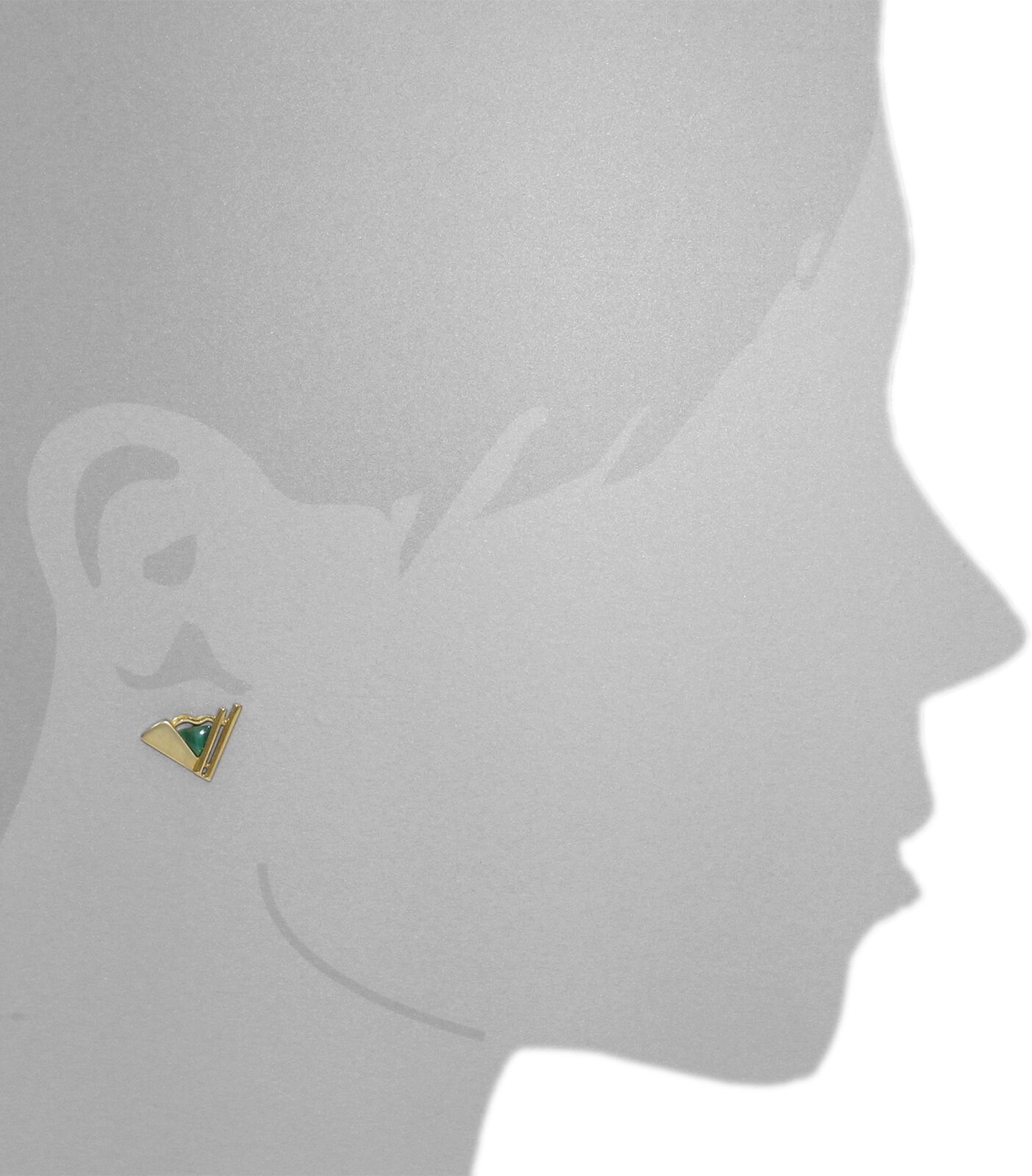 Paar Ohrstecker OSTSEE-SCHMUCK "Ostsee-Schmuck Ohrstecker Caleno Ohrstecker Caleno", gelb (weiß, neutral), Ohrringe, Damen, 18x12mm, Gelbgold 333, Paar Ohrstecker