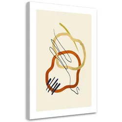 WANDBILD formen und linien im boho stil