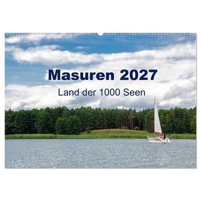 Masuren 2027 - Land der 1000 Seen (Wandkalender 2027 DIN A2 quer), CALVENDO Monatskalender