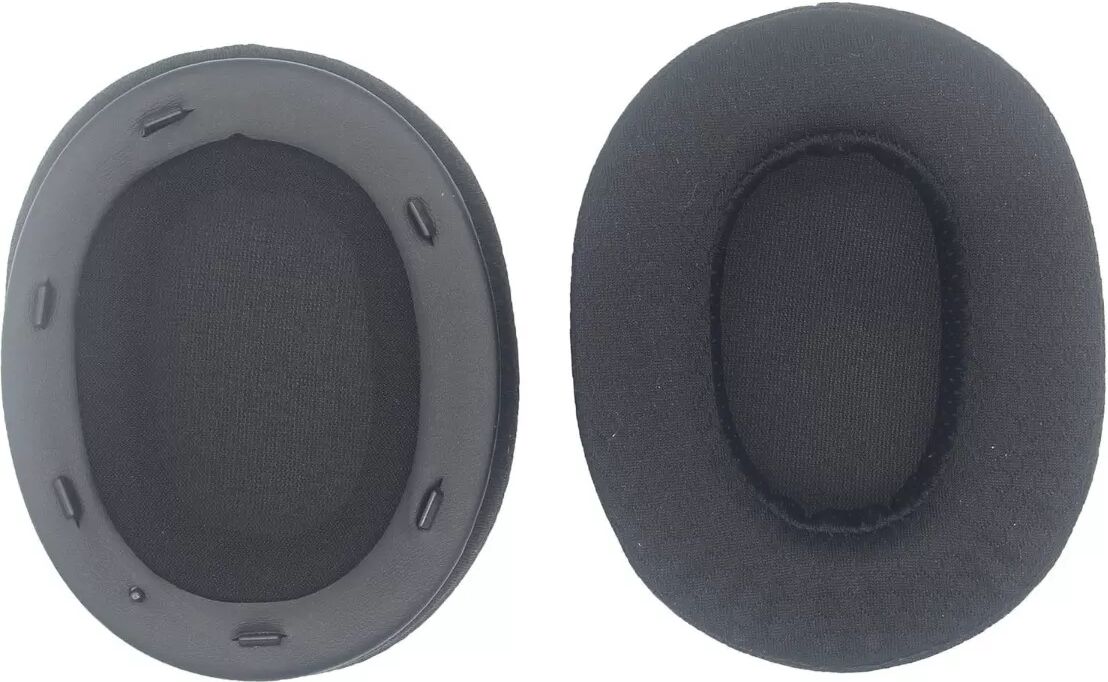 INF Couvre-oreille en peau d'agneau 2 pièces compatible avec Sony WH-XB910N - Protège-coussinets en cuir, Noir