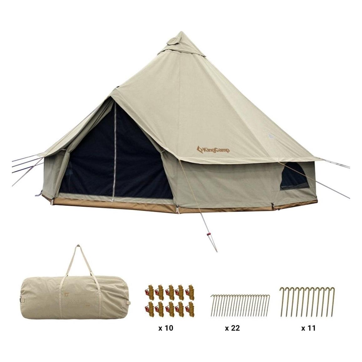 Kingcamp Namiot Glamping Garten-Tipi im Indianerstil 4 x 4 m aus Baumwolle von KING CAMP (Tipi Zelt) (70391866)