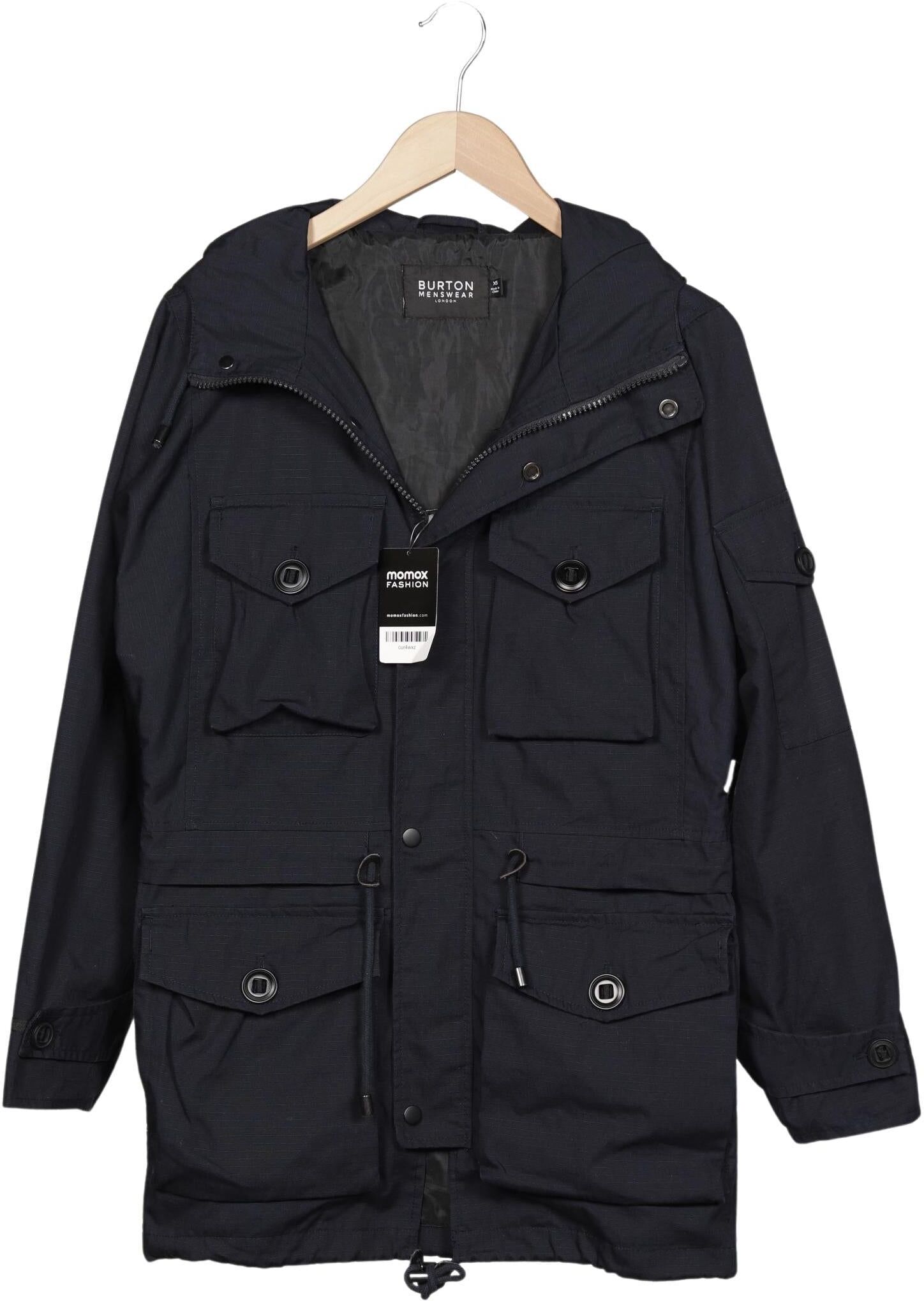 Burton London Burton  London Herren Jacke, Marineblau, Gr. XS, Synthetik / Baumwolle - Second Hand