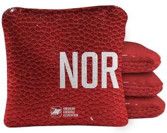 Skip's Garage Norman Red Dual Sided Cornhole Bags