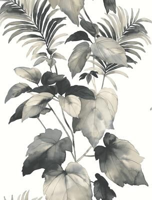 Harry & Grace Leaf Stripe Peel and Stick Wallpaper