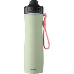 Trinkflasche PROFINO Active (DH 7x23 cm) - grün - DH 7x23 cm