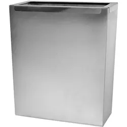 Bisk Waste Bins, Abfalleimer, Silber